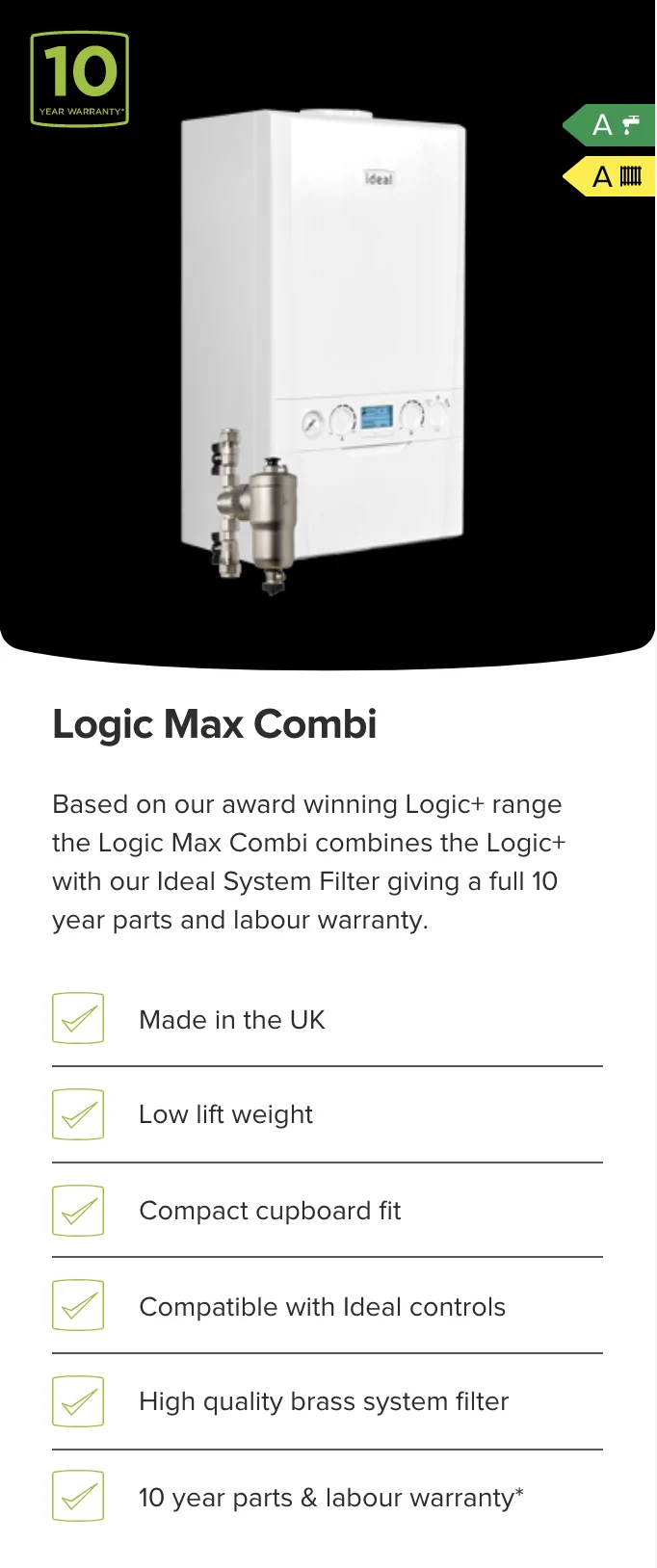 Logic Max Combi Ideal boiler Northampton
