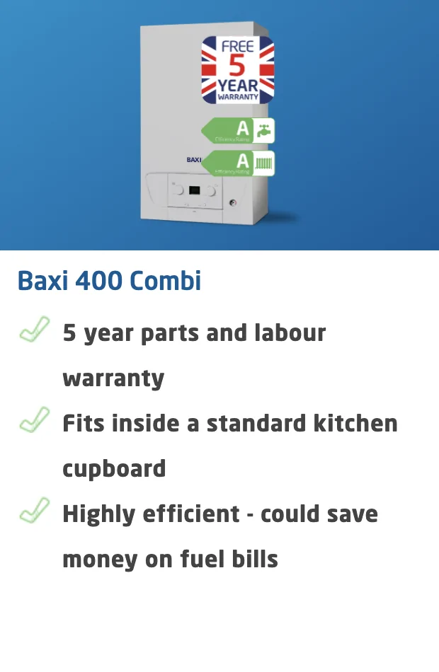 400 combi Baxi boiler Northampton